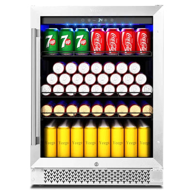 24 Inch 180 Cans Built-In/Under-Counter Compressor Beverage Cooler Refrigerator Fridge | Fridge.com