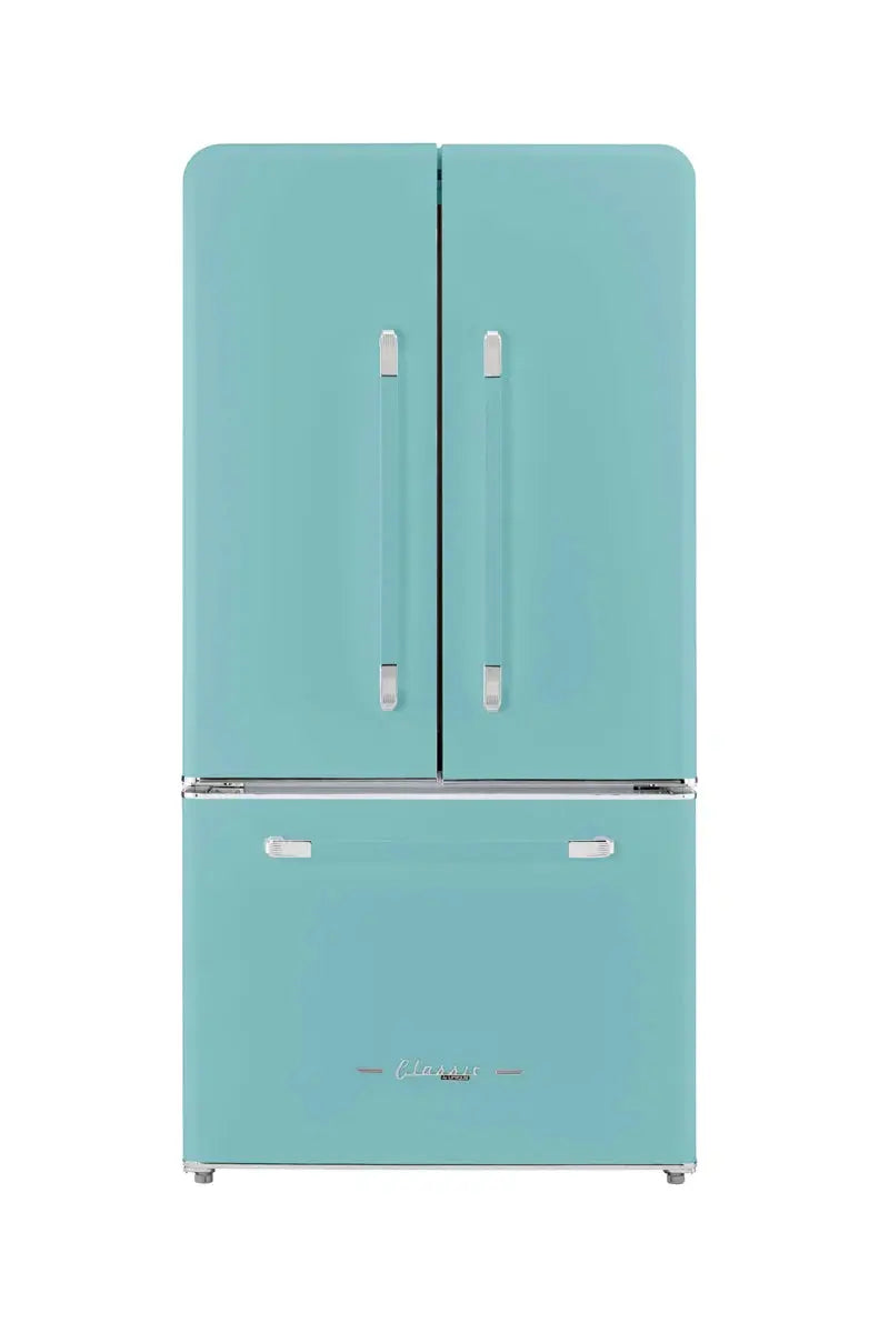 Unique Appliances Classic Retro 36" 21.4 Cubic Feet Energy Star French Door Refrigerator with Internal Water and Ice Dispenser | Fridge.com