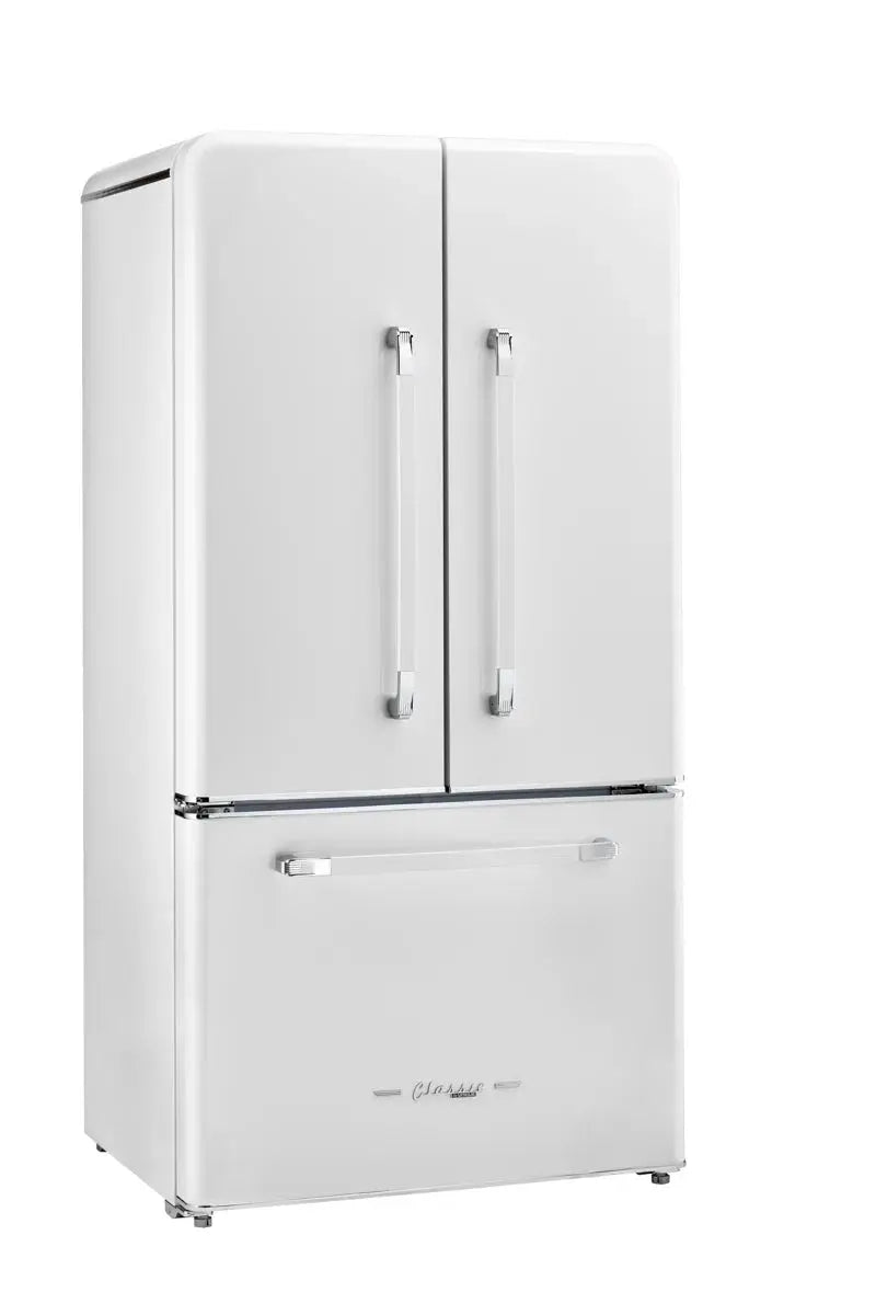 Unique Appliances Classic Retro 36" 21.4 Cubic Feet Energy Star French Door Refrigerator with Internal Water and Ice Dispenser | Fridge.com