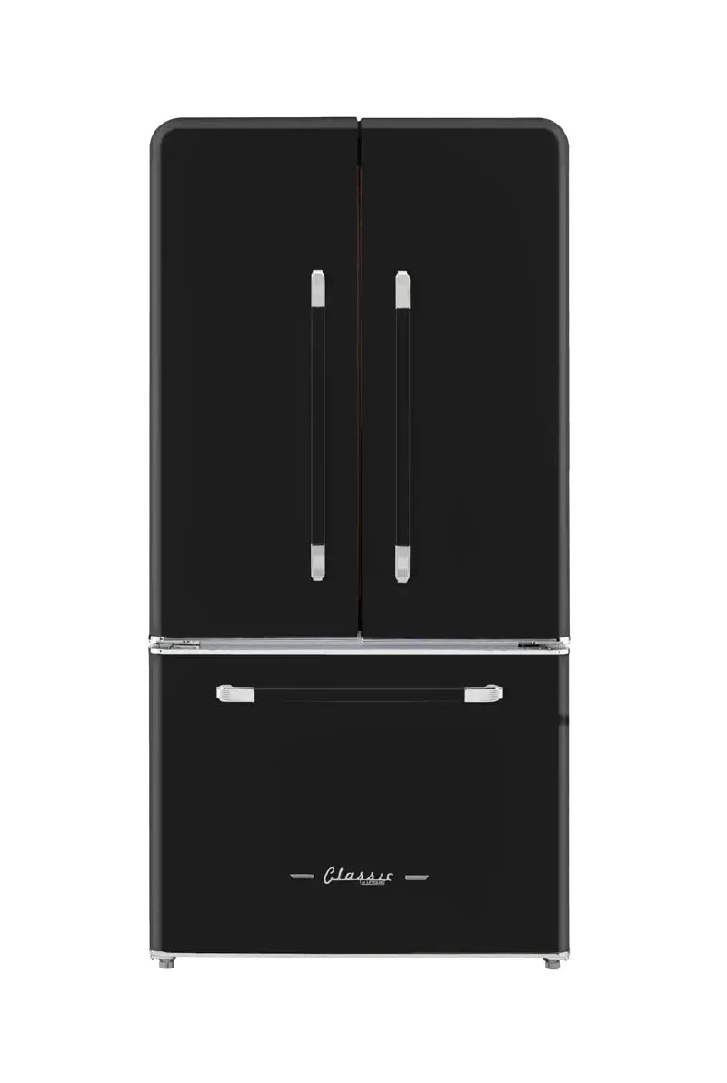 Unique Appliances Classic Retro 36" 21.4 Cubic Feet Energy Star French Door Refrigerator with Internal Water and Ice Dispenser | Fridge.com