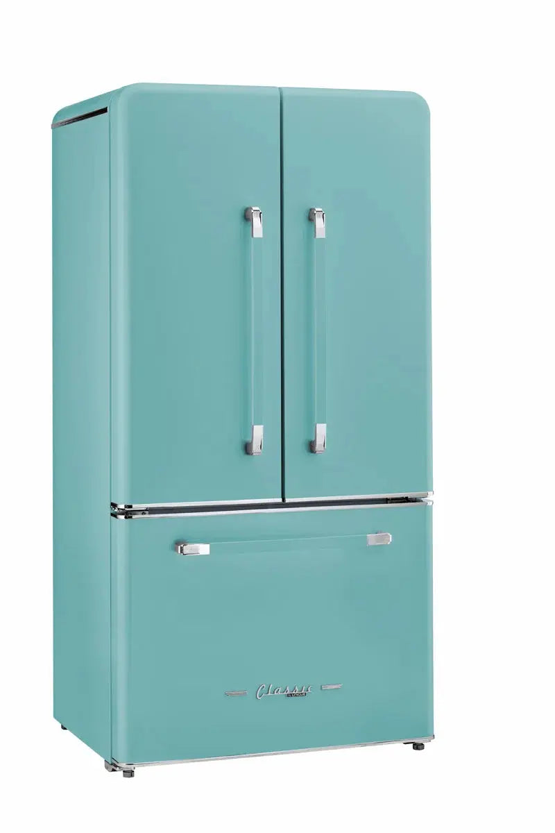 Unique Appliances Classic Retro 36" 21.4 Cubic Feet Energy Star French Door Refrigerator with Internal Water and Ice Dispenser | Fridge.com