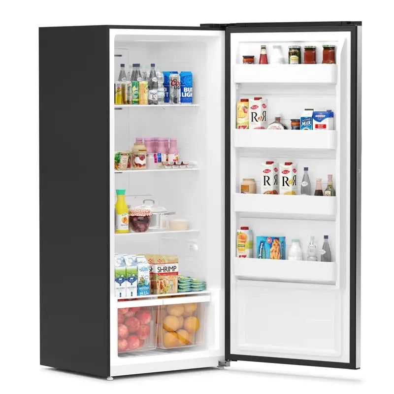 Upright Convertible Refrigerator Freezer 21 Cu. Ft. Silver | Fridge.com