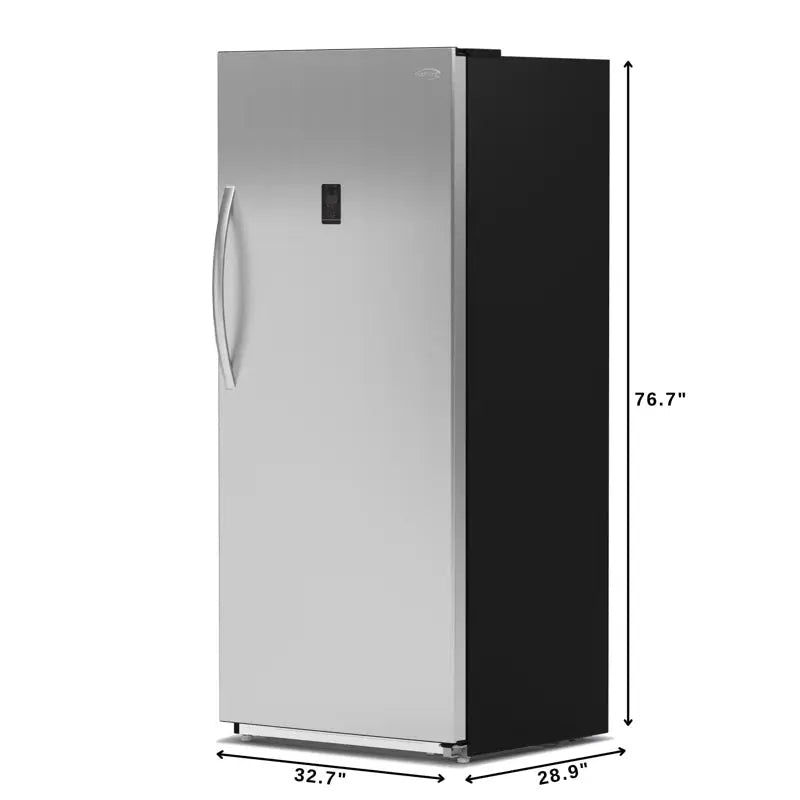 Upright Convertible Refrigerator Freezer 21 Cu. Ft. Silver | Fridge.com