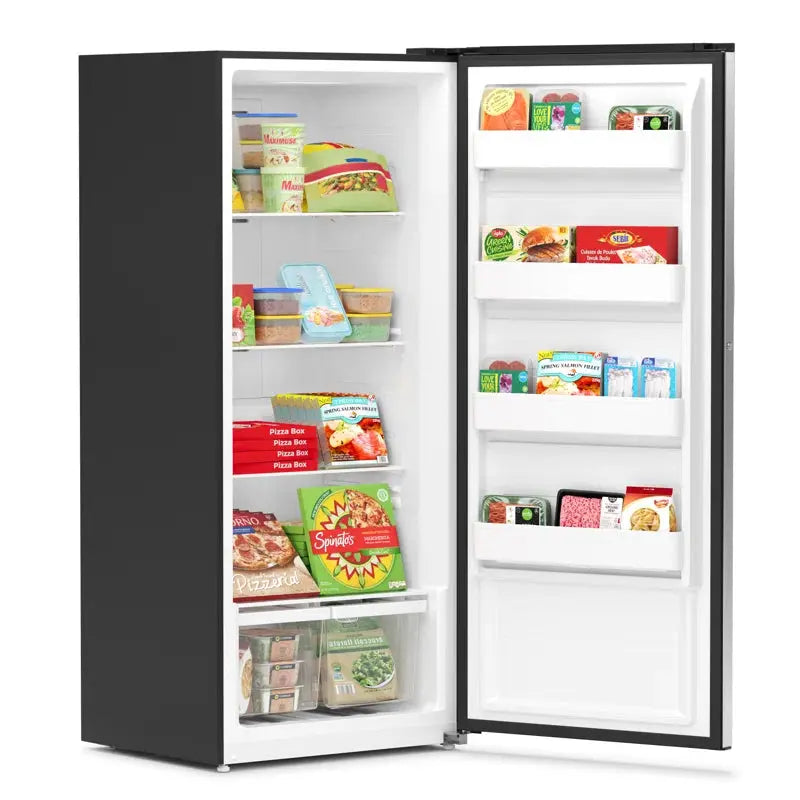 Upright Convertible Refrigerator Freezer 21 Cu. Ft. Silver | Fridge.com