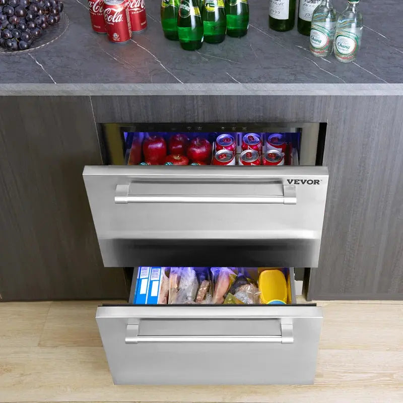 VEVOR 150 Cans (12 Oz.) 5.12 Cubic Feet Beverage Refrigerator | Fridge.com