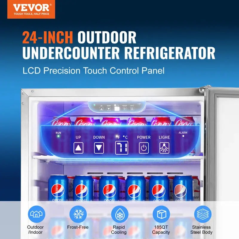 VEVOR 175 Cans (12 Oz.) 11 Beverage Refrigerator | Fridge.com