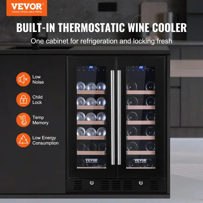 VEVOR 23.42'' and Can Dual Zone Wine & Beverage Refrigerator | Fridge.com