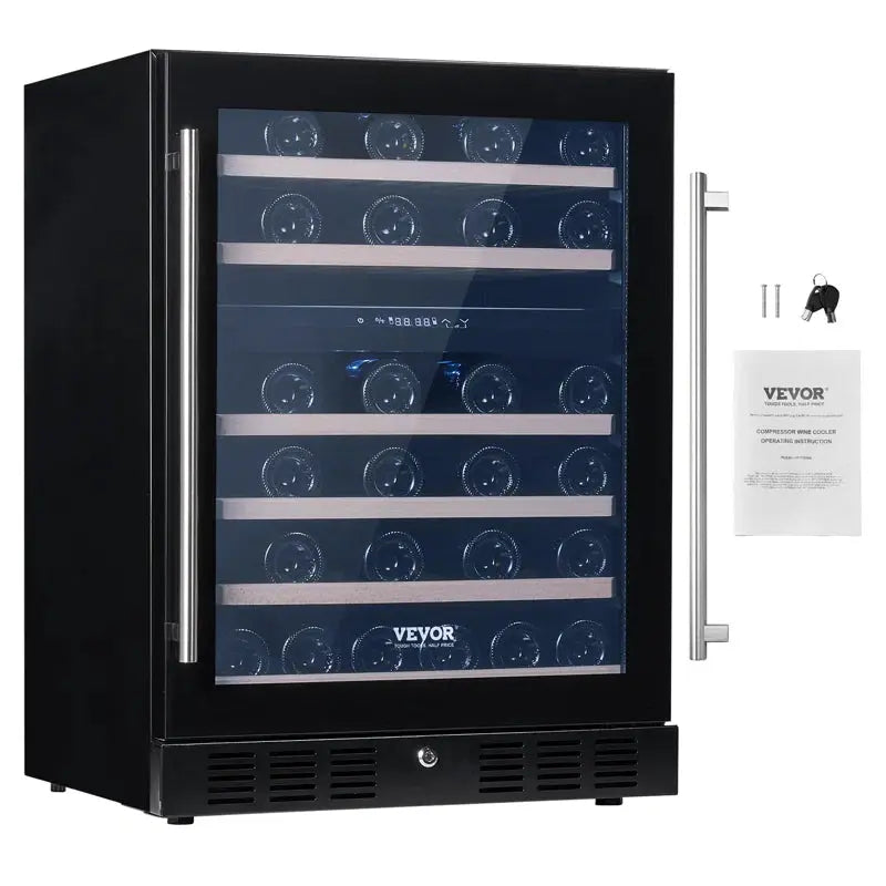 VEVOR 23.42'' and Can Single Zone Wine & Beverage Refrigerator | Fridge.com