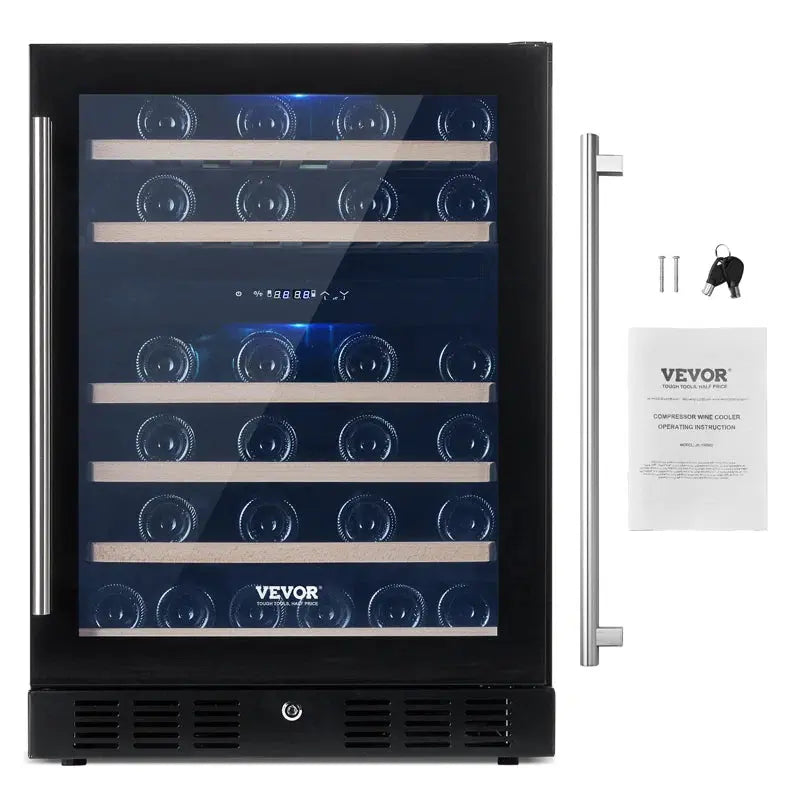 VEVOR 23.42'' and Can Single Zone Wine & Beverage Refrigerator | Fridge.com