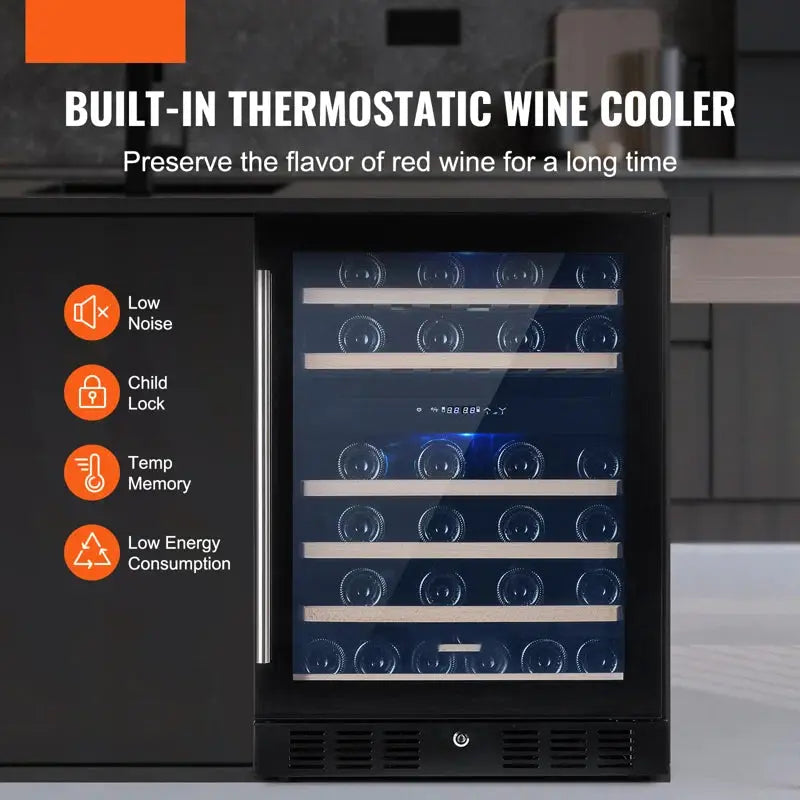 VEVOR 23.42'' and Can Single Zone Wine & Beverage Refrigerator | Fridge.com