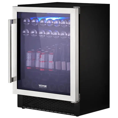 VEVOR 23.42'' and Can Single Zone Wine & Beverage Refrigerator | Fridge.com