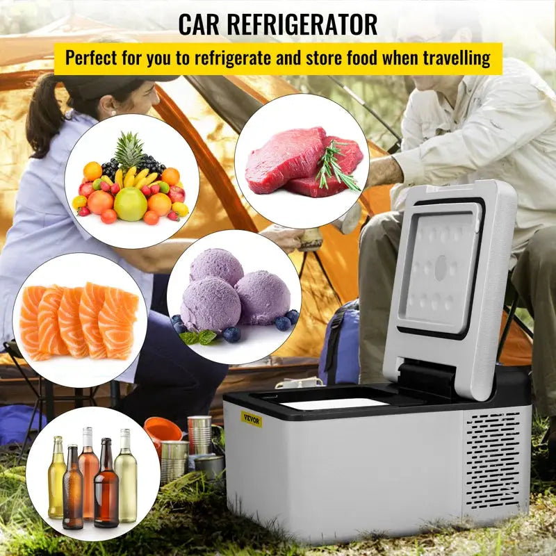 VEVOR Car Refrigerator Portable Freezer 10Qt Camping Compressor Cooler | Fridge.com