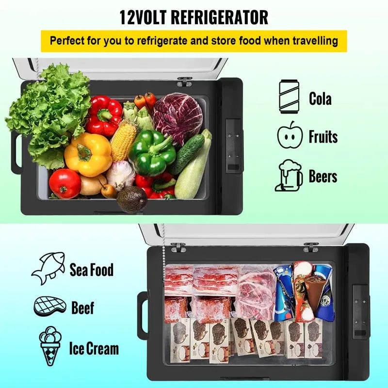 VEVOR Car Refrigerator Portable Freezer 42Qt Outdoor Camping Refrigerator | Fridge.com