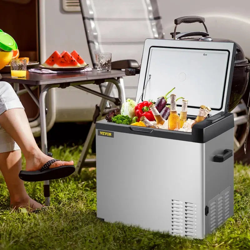 VEVOR Car Refrigerator Portable Freezer 53Qt Outdoor Camping Refrigerator | Fridge.com