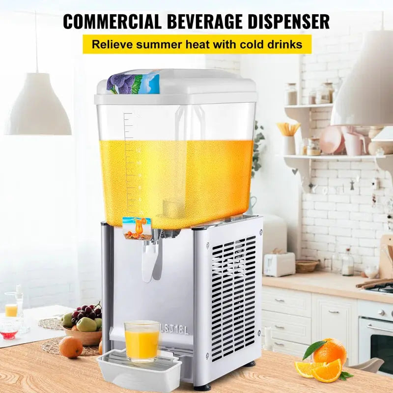 VEVOR Single Beverage Dispenser for Cold Drinks, 4.8 Gallon, Power 200W | Fridge.com