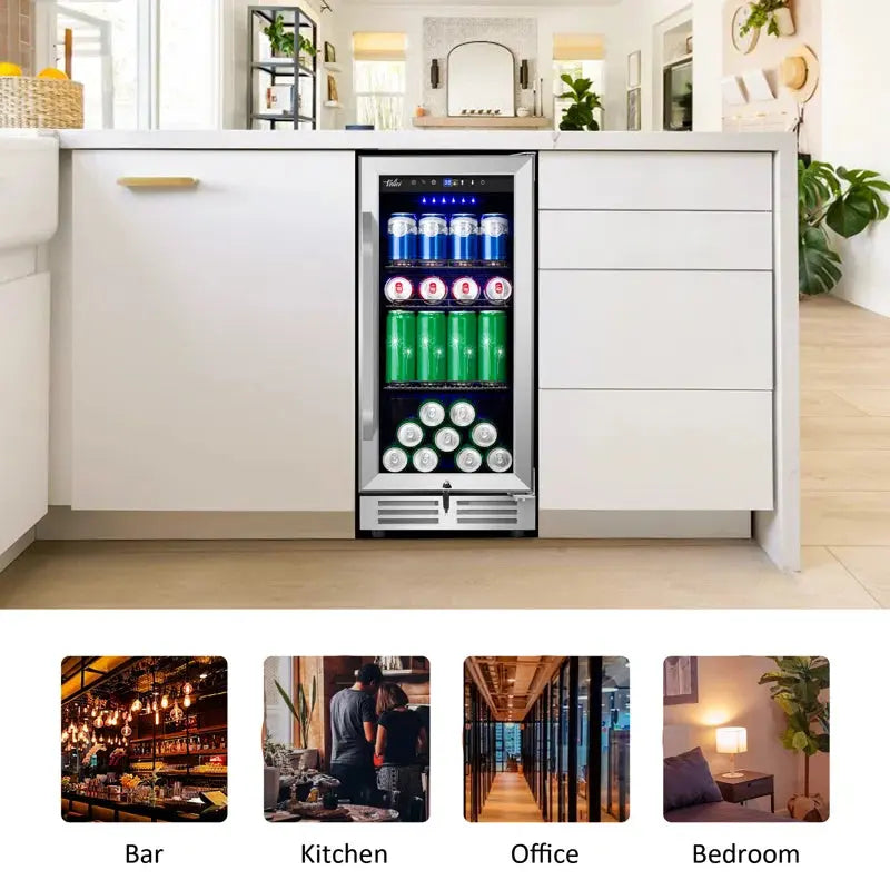 Velivi 127 Cans (12 Oz.) 3.1 Cubic Feet Built-In & Freestanding Beverage Refrigerator | Fridge.com