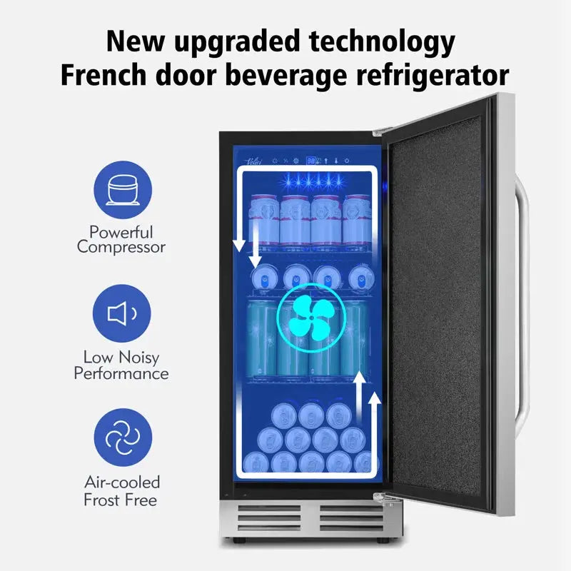 Velivi 127 Cans (12 Oz.) 3.1 Cubic Feet Built-In & Freestanding Beverage Refrigerator | Fridge.com