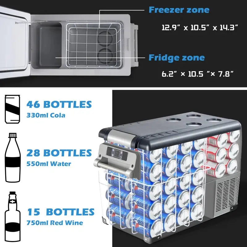 Victorim 1.6 Cubic Feet Portable Freestanding Mini Fridge with Freezer | Fridge.com