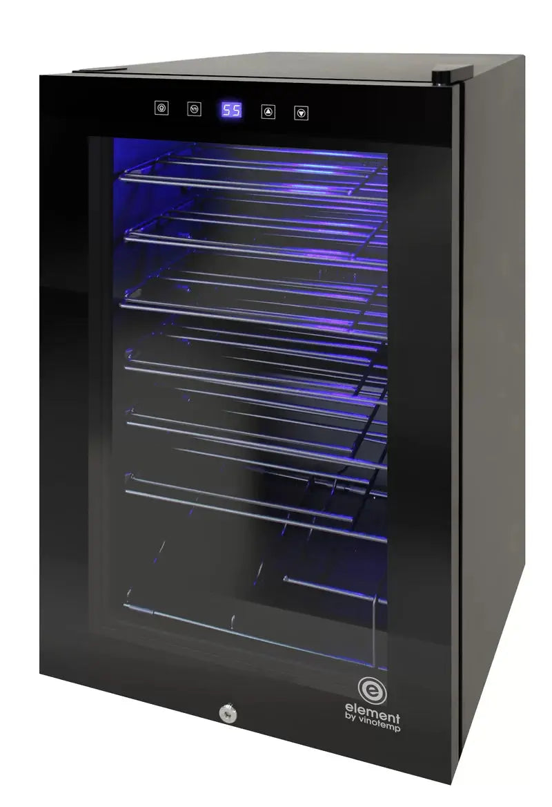 Vinotemp 19.75'' 42 Bottle Single Zone Freestanding Wine Refrigerator | Fridge.com