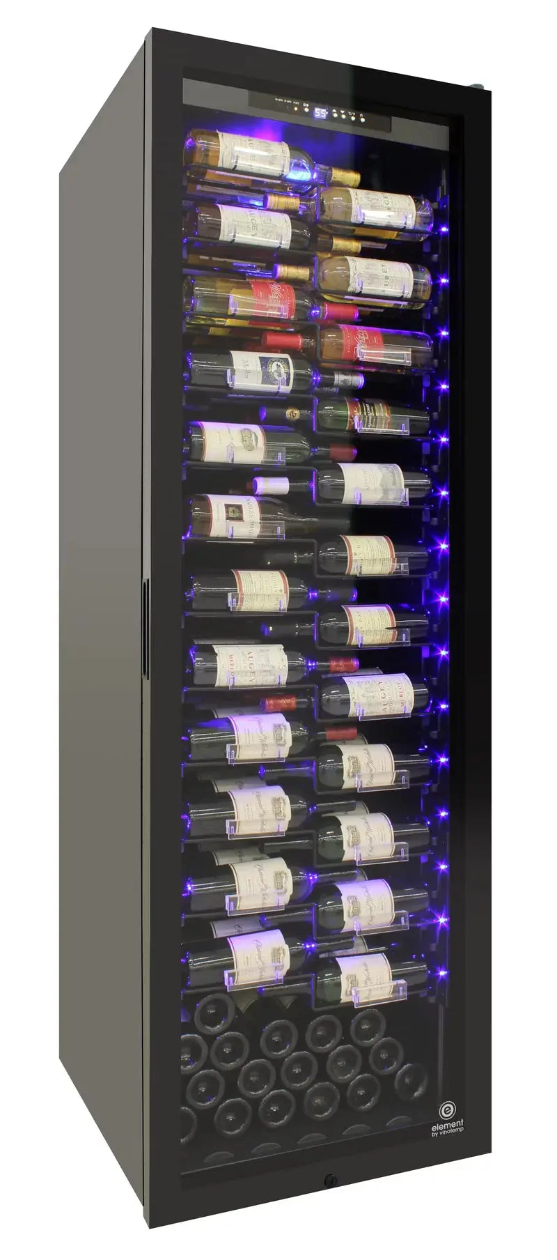 Vinotemp 23.62'' 162 Bottle Single Zone Freestanding Wine Refrigerator | Fridge.com