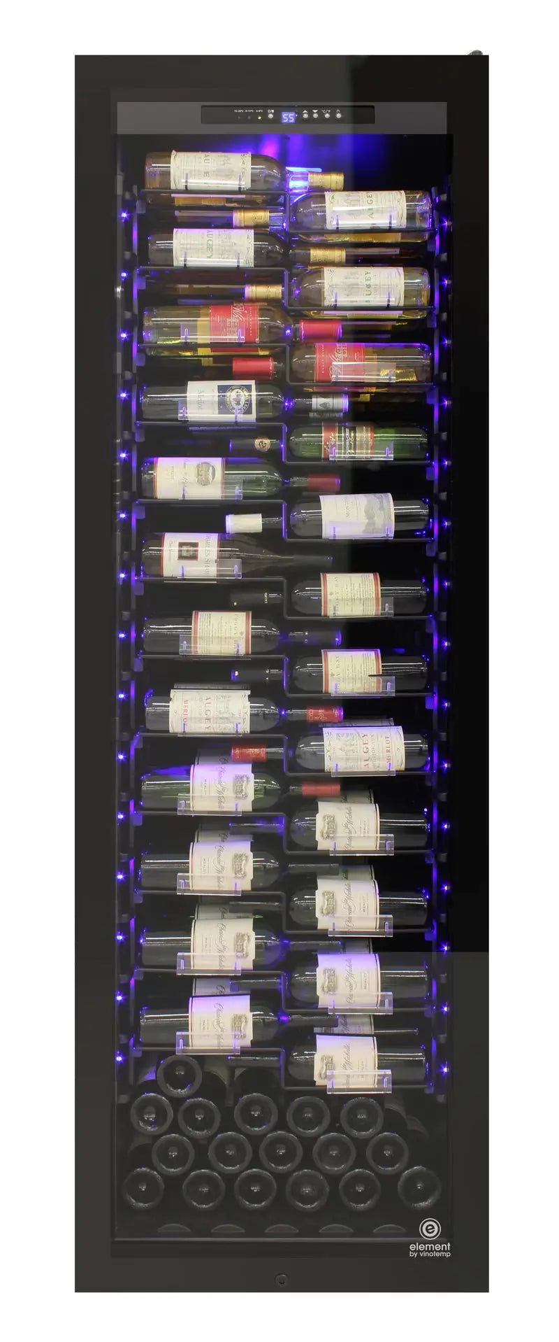 Vinotemp 23.62'' 162 Bottle Single Zone Freestanding Wine Refrigerator | Fridge.com