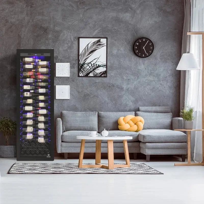 Vinotemp 23.62'' 162 Bottle Single Zone Freestanding Wine Refrigerator | Fridge.com