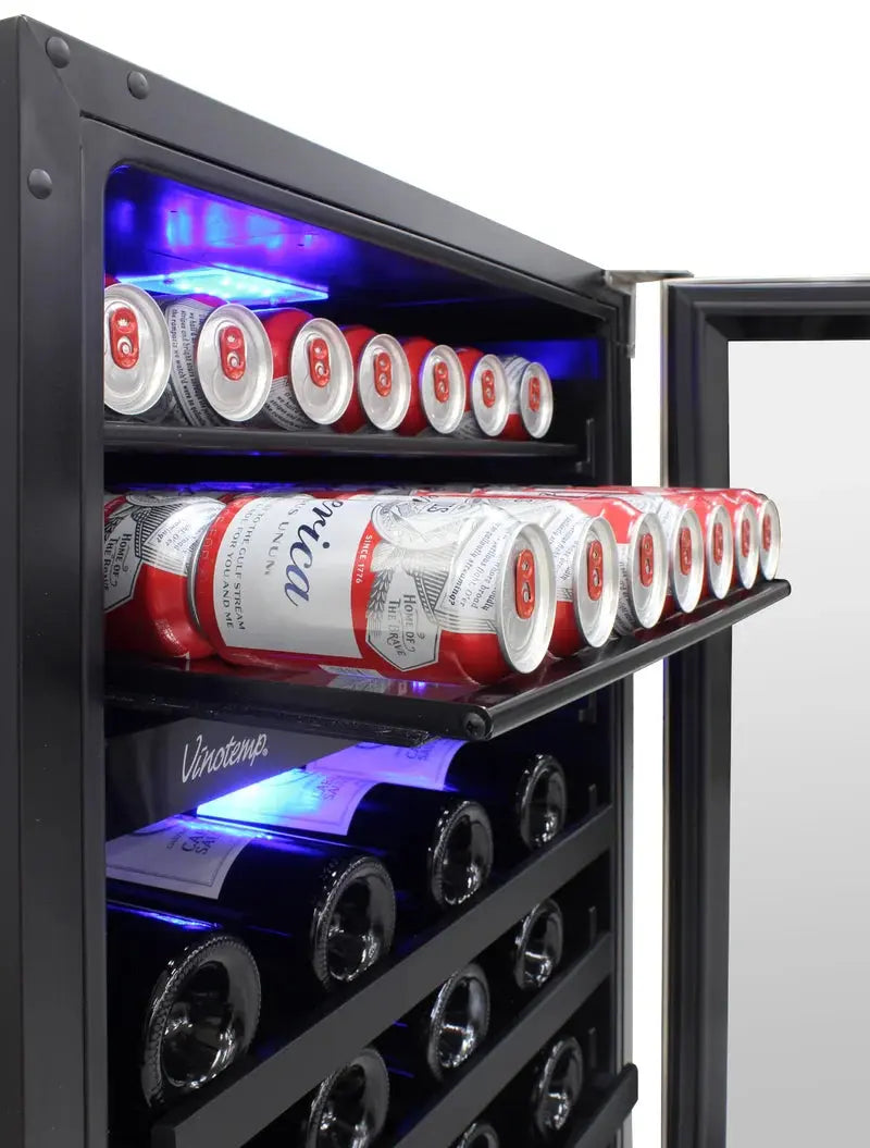 Vinotemp 24" Outdoor Dual-Zone Wine and Beverage Cooler | Fridge.com