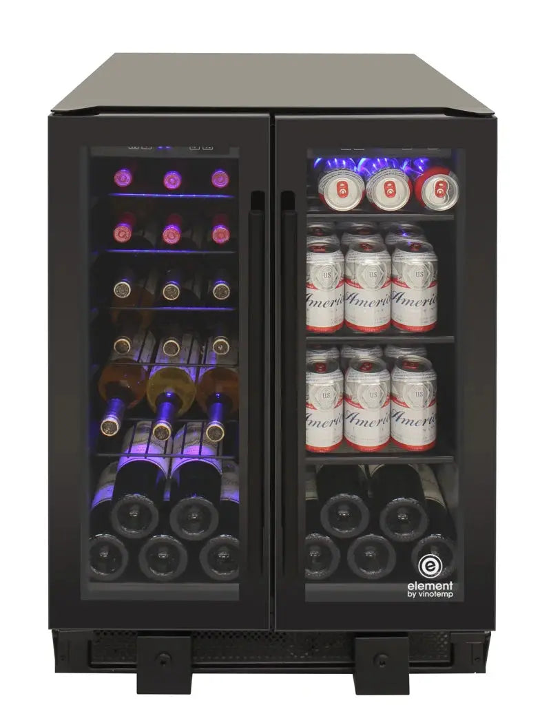 Vinotemp Butler Series Touch Screen Wine and Beverage Cooler with French Doors | Fridge.com