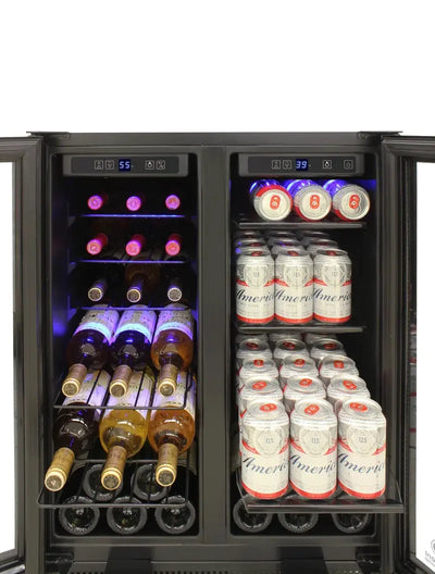 Vinotemp Butler Series Touch Screen Wine and Beverage Cooler with French Doors | Fridge.com