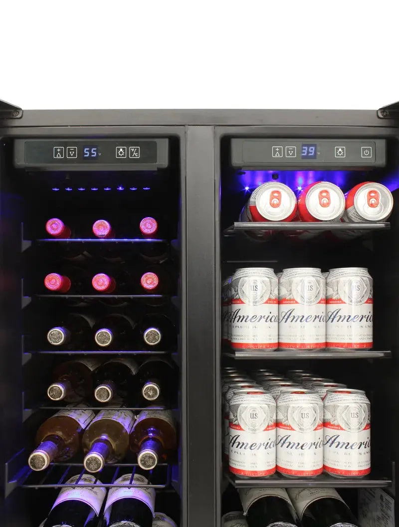 Vinotemp Butler Series Touch Screen Wine and Beverage Cooler with French Doors | Fridge.com