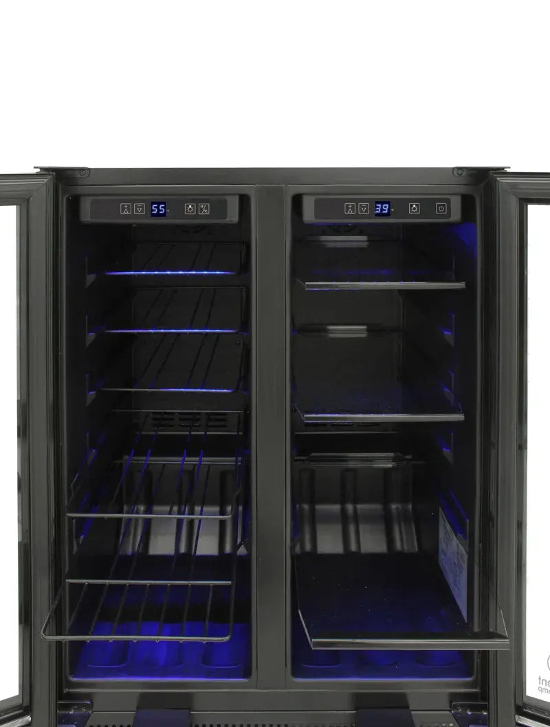 Vinotemp Butler Series Touch Screen Wine and Beverage Cooler with French Doors | Fridge.com