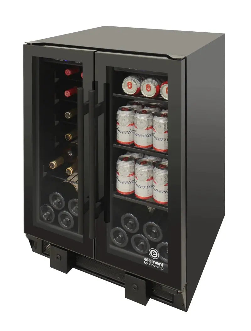 Vinotemp Butler Series Touch Screen Wine and Beverage Cooler with French Doors | Fridge.com