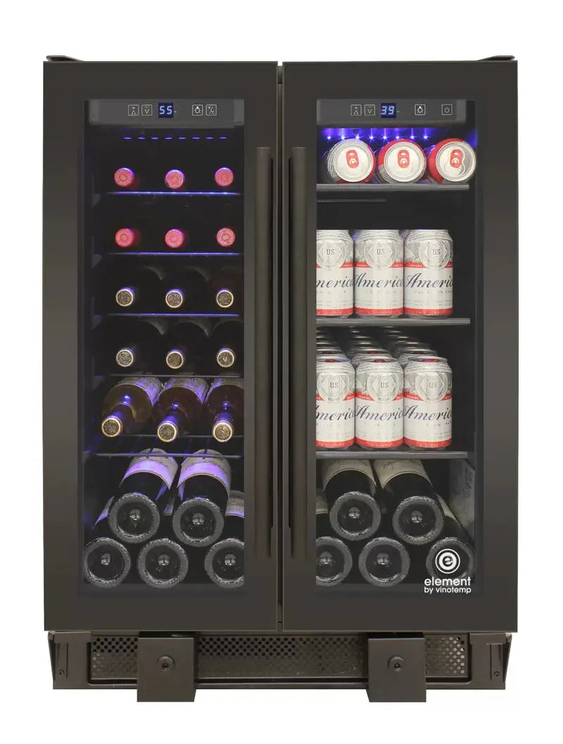 Vinotemp Butler Series Touch Screen Wine and Beverage Cooler with French Doors | Fridge.com