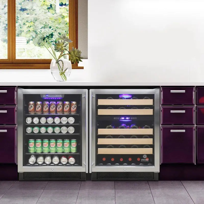 Vinotemp Connoisseur Series 46 Dual-Zone Wine Cooler, 46 Bottle Capacity | Fridge.com