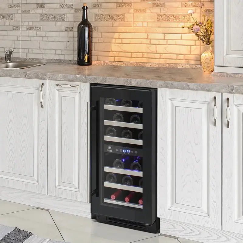 Vinotemp Connoisseur Series Compact Dual-Zone Wine Cooler | Fridge.com