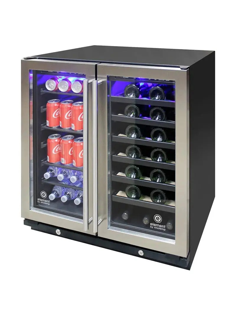 Vinotemp Connoisseur Series Dual-Zone 30" Wine and Beverage Cooler | Fridge.com