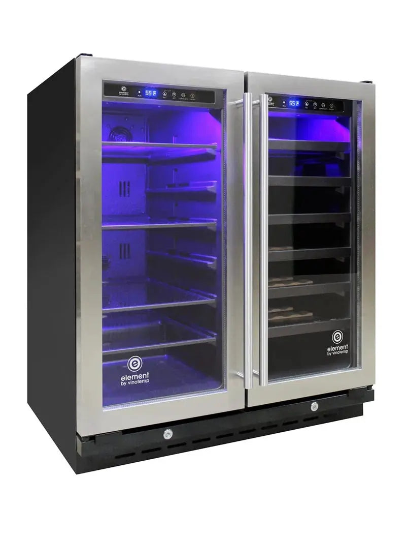 Vinotemp Connoisseur Series Dual-Zone 30" Wine and Beverage Cooler | Fridge.com