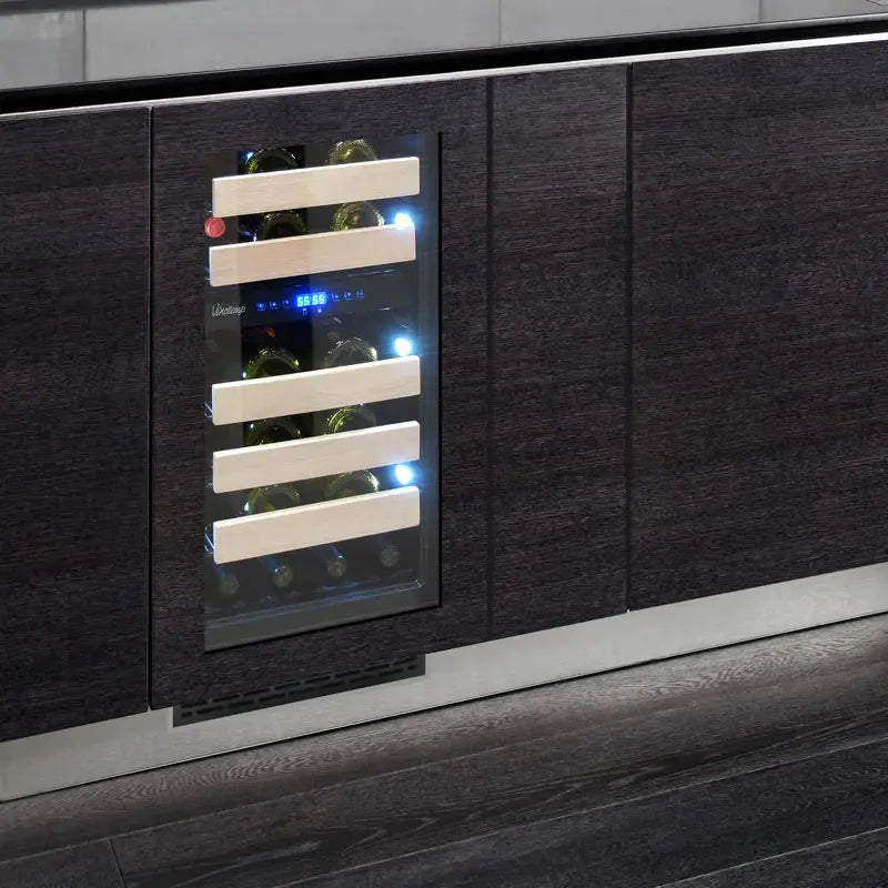 Vinotemp Private Reserve Panel-Ready Dual-Zone 18" Wine Cooler | Fridge.com