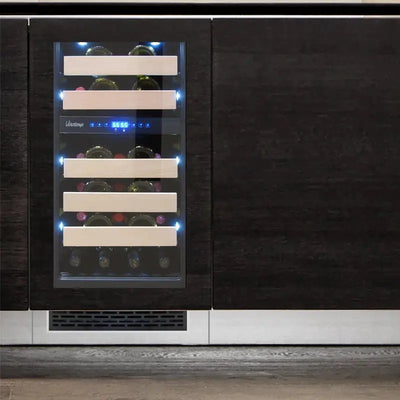 Vinotemp Private Reserve Panel-Ready Dual-Zone 18" Wine Cooler | Fridge.com