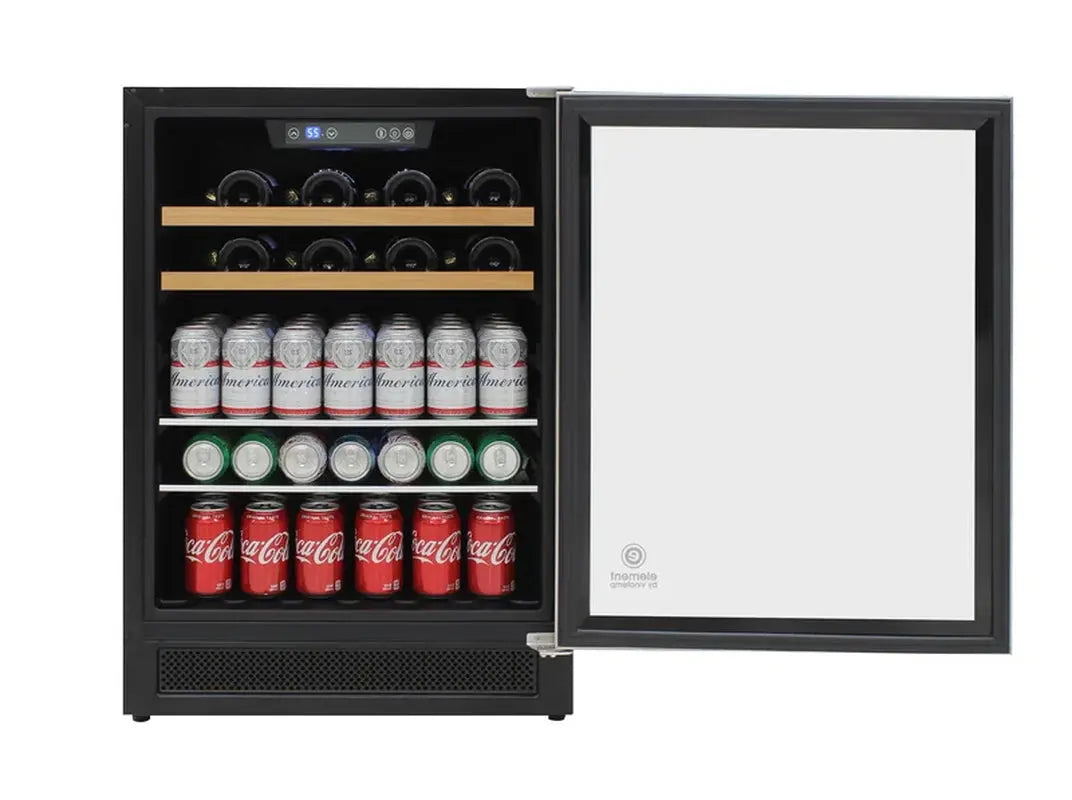 Vinotemp Single-Zone 24" Wine and Beverage Cooler, 16 Bottle and 106 Can Capacity | Fridge.com