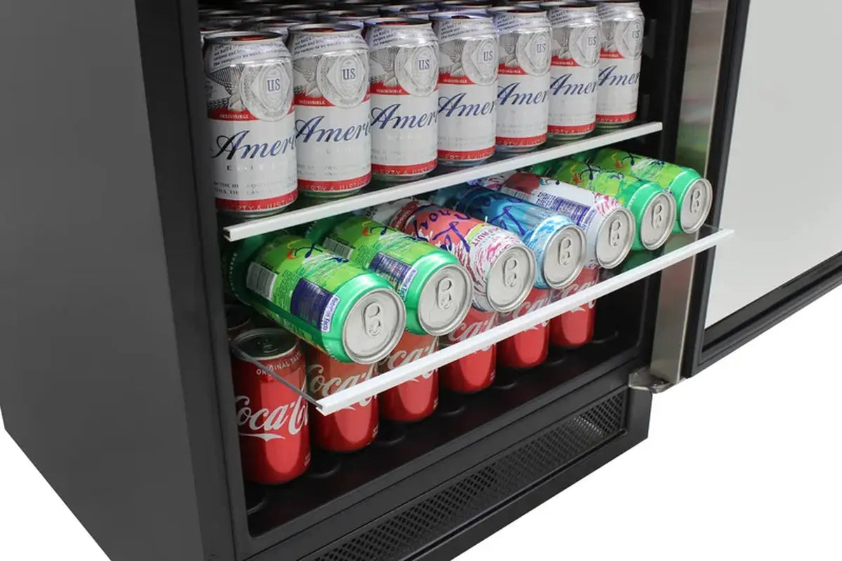 Vinotemp Single-Zone 24" Wine and Beverage Cooler, 16 Bottle and 106 Can Capacity | Fridge.com