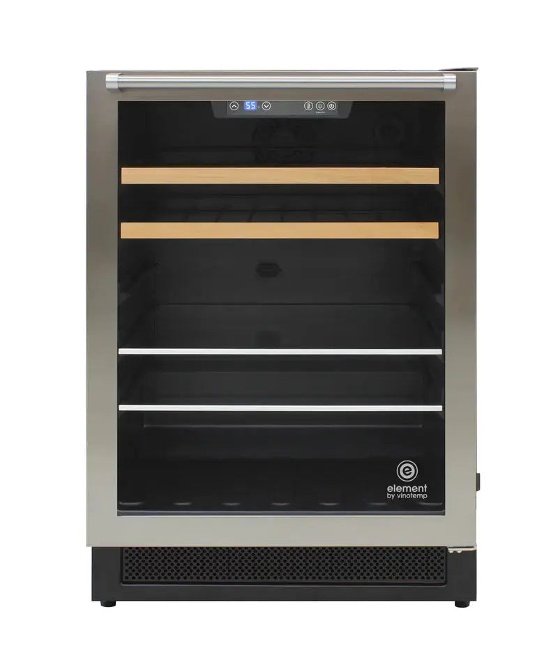 Vinotemp Single-Zone 24" Wine and Beverage Cooler, 16 Bottle and 106 Can Capacity | Fridge.com