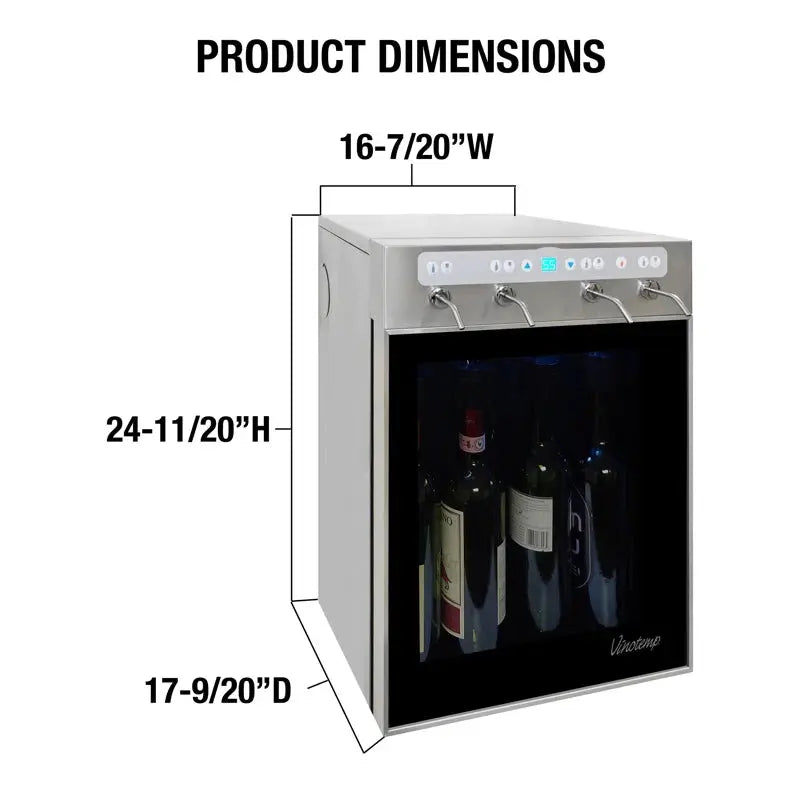 Vinotemp Winesteward Wine Dispenser with Push Button Control | Fridge.com