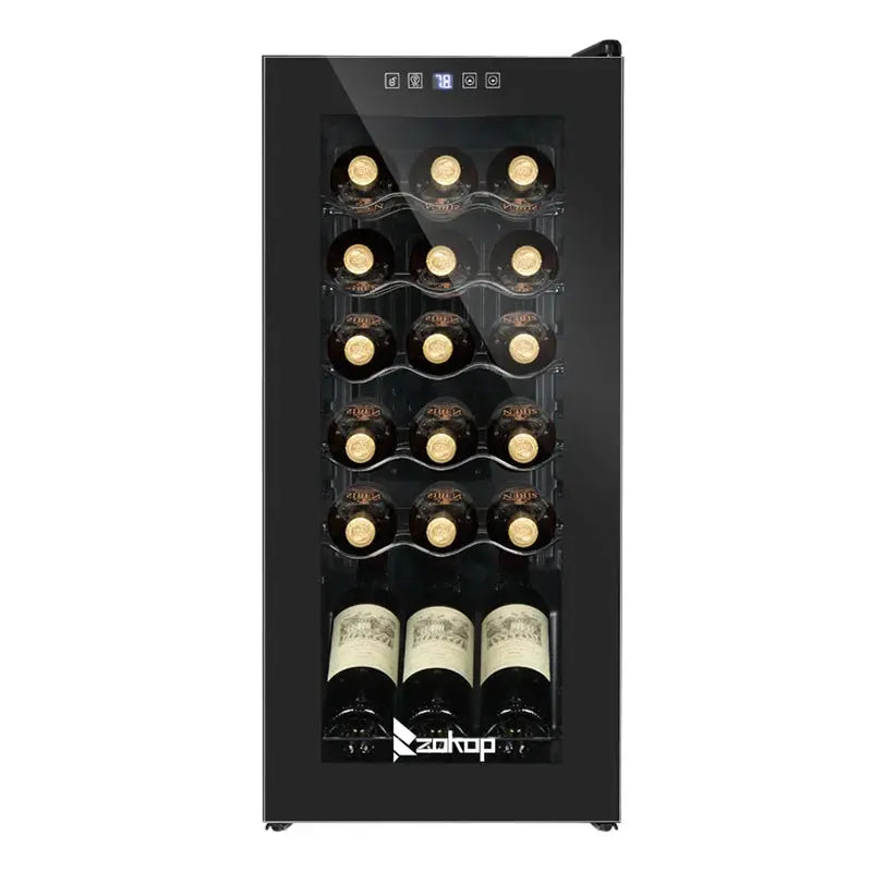 Vinsunny 13.8'' 18 Bottle Single Zone Freestanding Wine Refrigerator | Fridge.com