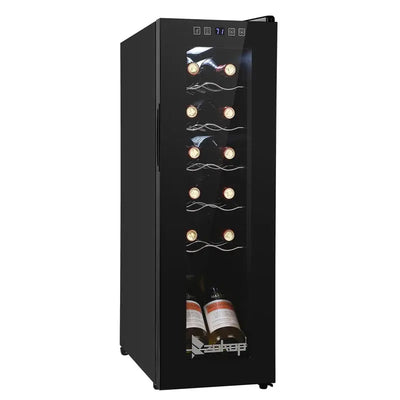 Vinsunny 9.92'' 12 Bottle Single Zone Freestanding Wine Refrigerator | Fridge.com