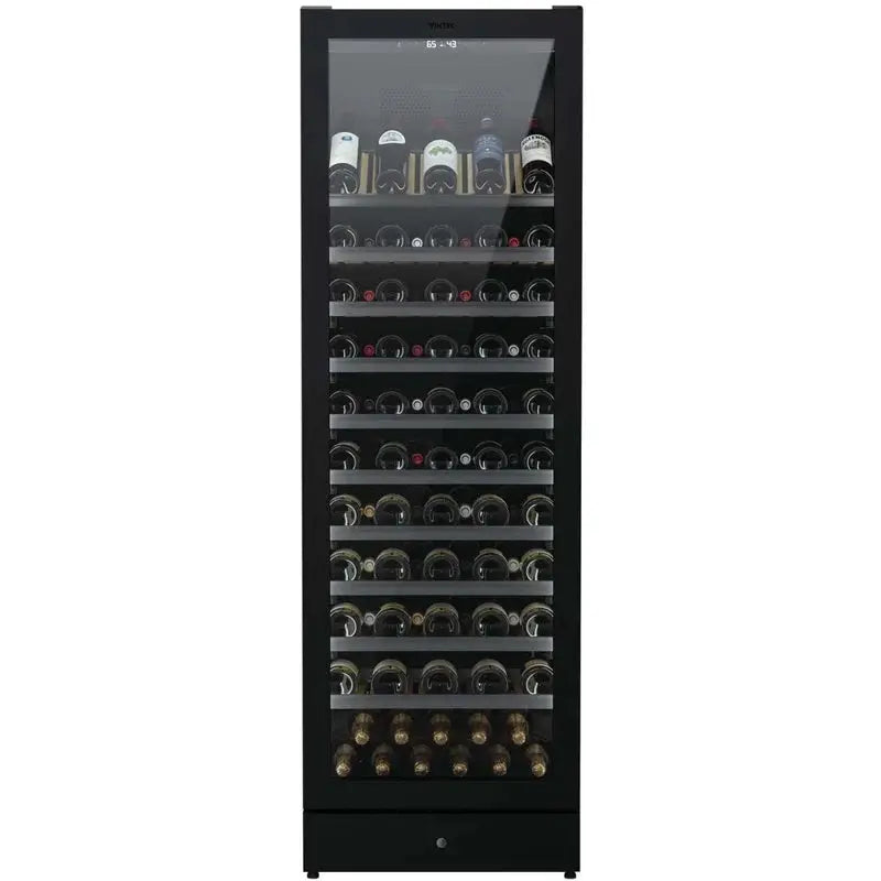 Vintec 23.5'' 140 Bottle Dual Zone Freestanding Wine Refrigerator | Fridge.com