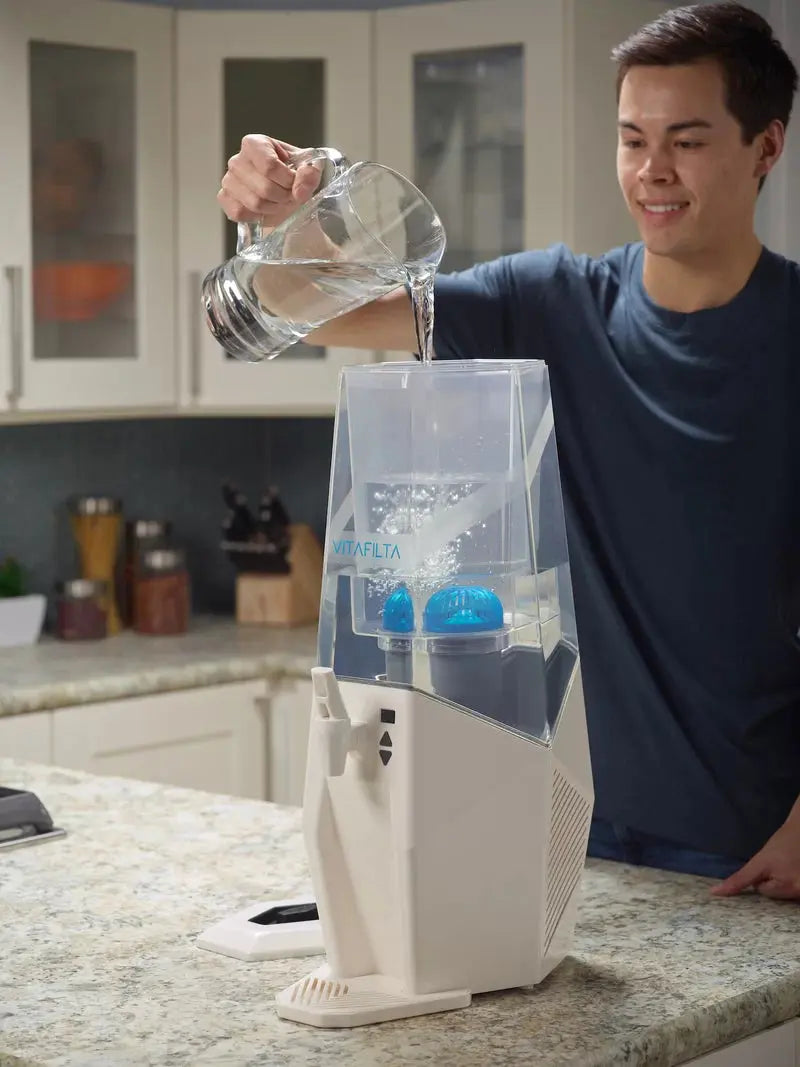 Vitafilta White Countertop Top Loading Electric Filtered Water Dispenser | Fridge.com