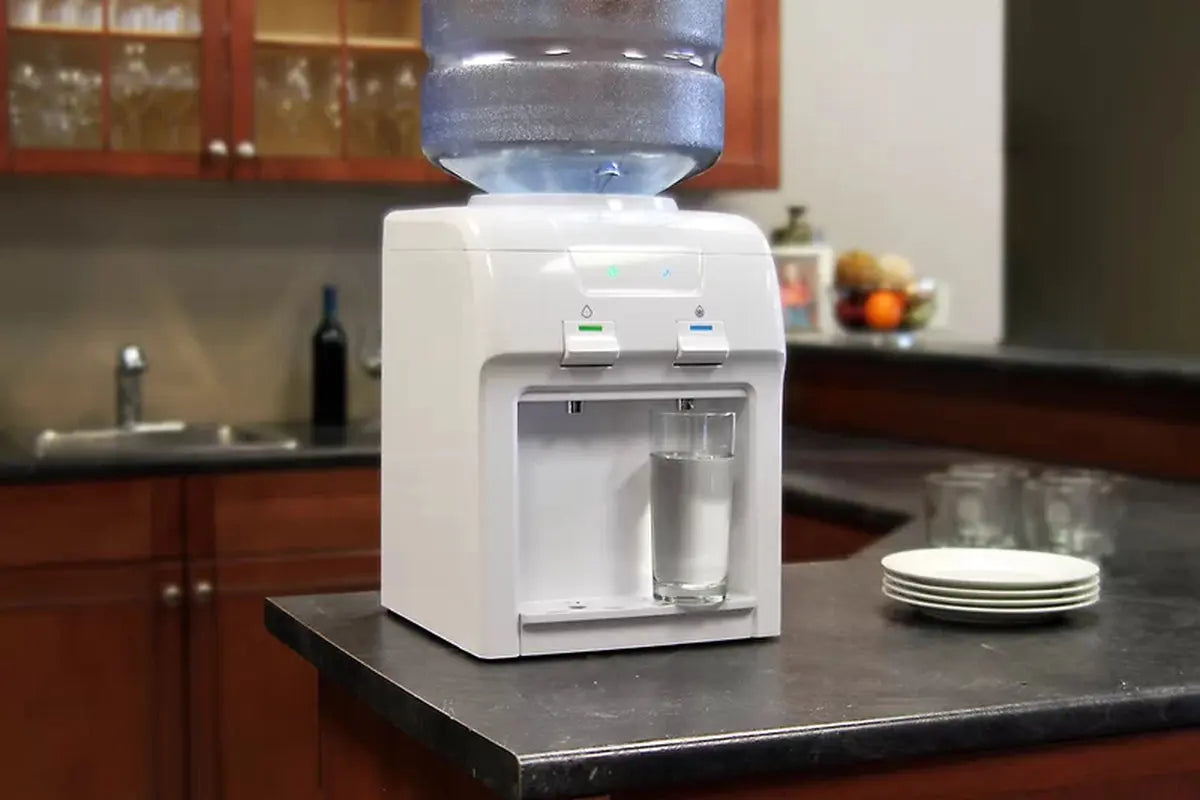 Vitapur White Countertop Top Loading Electric Water Dispenser | Fridge.com