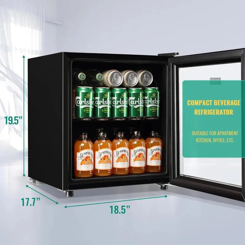 WANAI 58 Cans (12 Oz.) 1.7 Cubic Feet Freestanding Beverage Refrigerator | Fridge.com