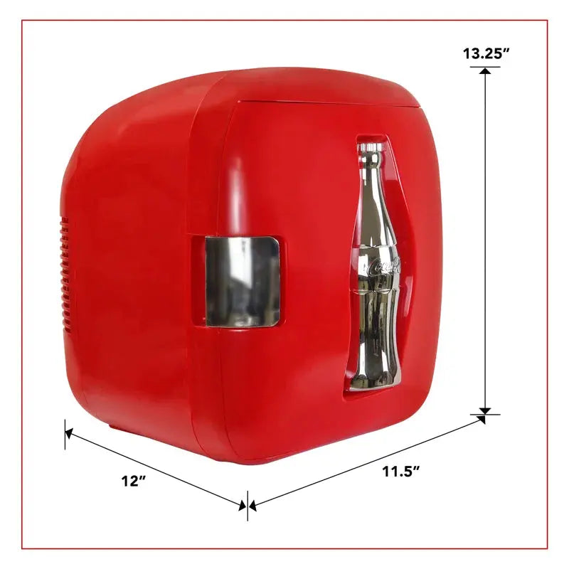 Coca-Cola Heritage 12 Can Portable Cooler/Warmer 12V DC 110V AC 7.9L Red | Fridge.com